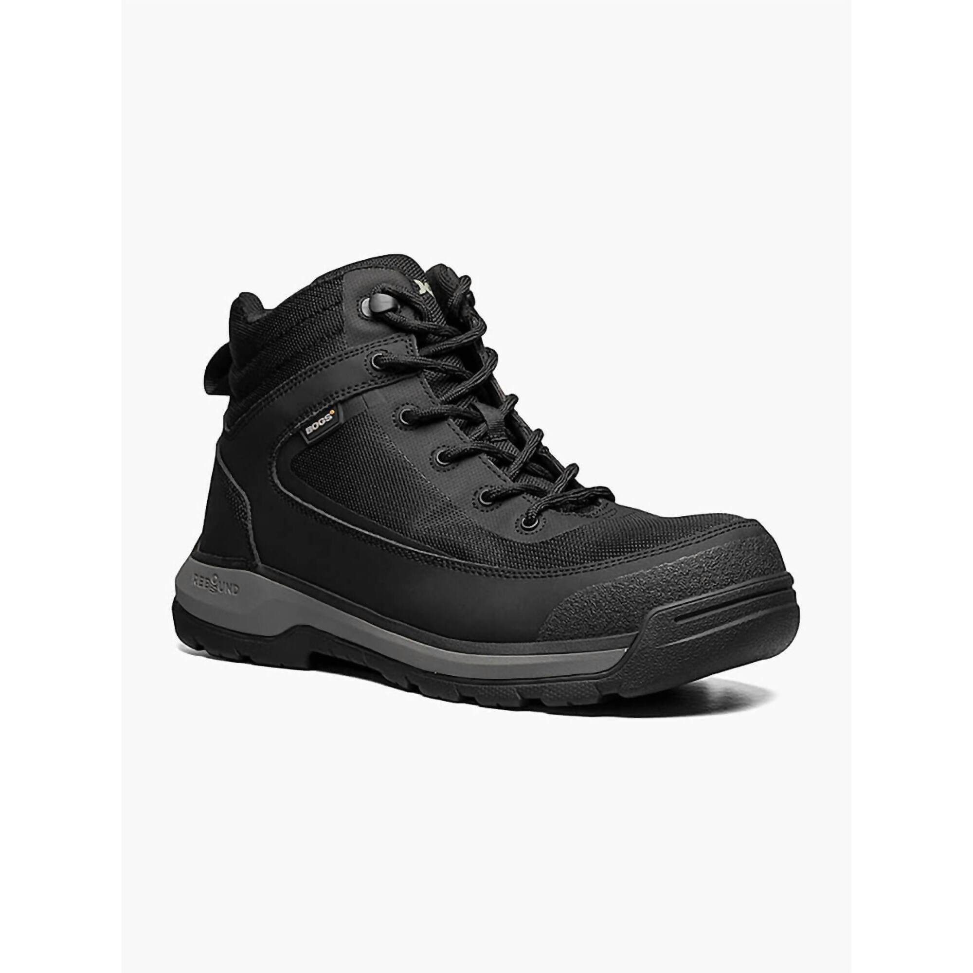 New Bogs Men's Shale Mid Composite Toe Esd Boots In Black